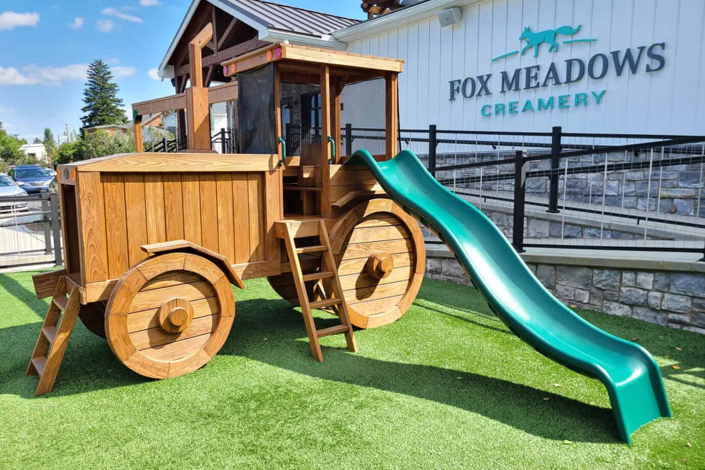 Model 1850 Tractor Wood Playset for Sale Amish Direct Playsets