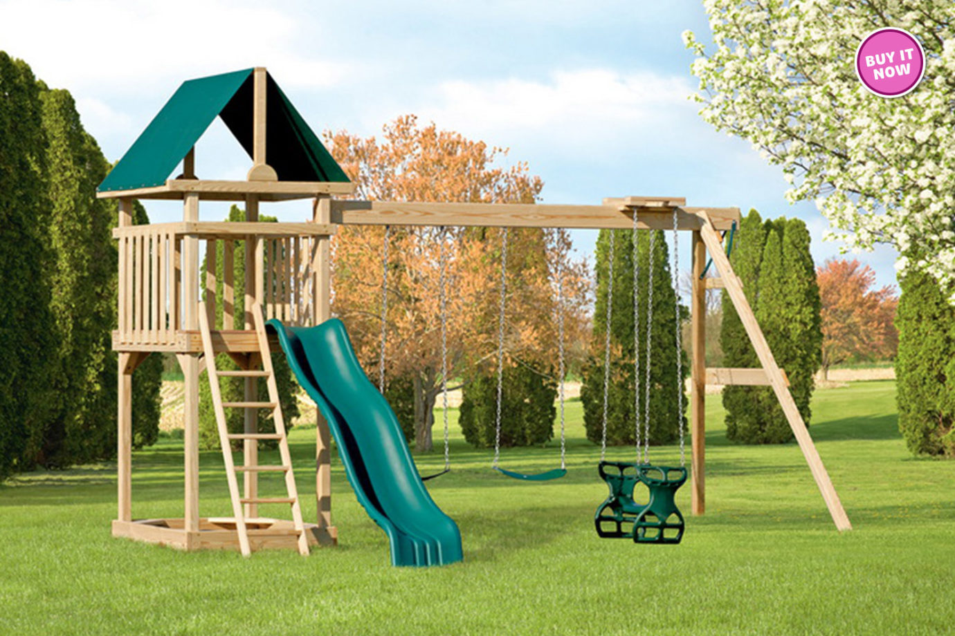 4x4 Challenger [Model 44A] Wood Playset for Sale Amish Direct Playsets