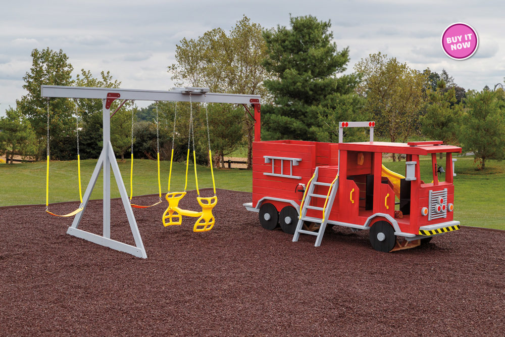 Fire Truck Playset Painted