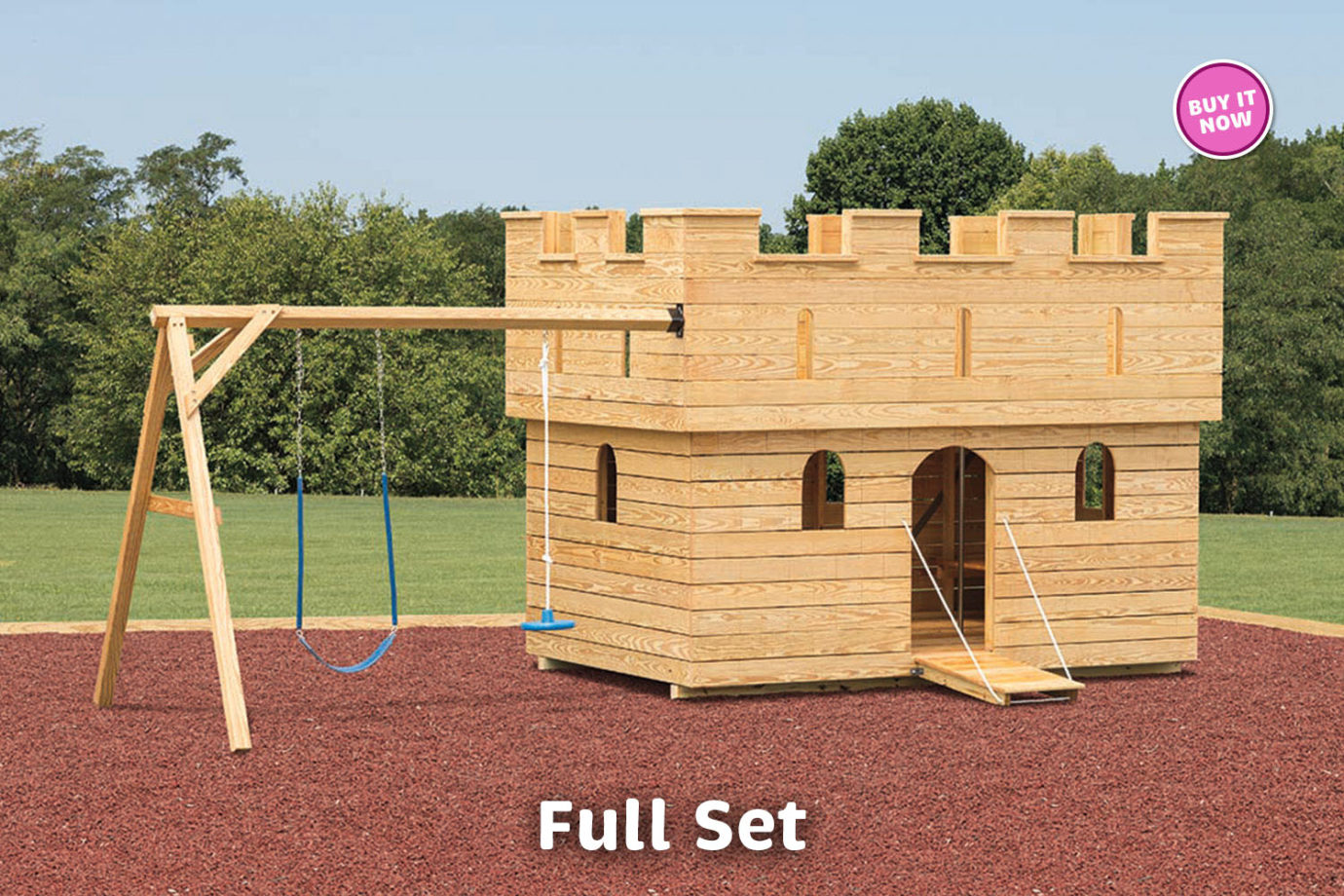 Wood Large Castle Playset for Sale Amish Direct Playsets