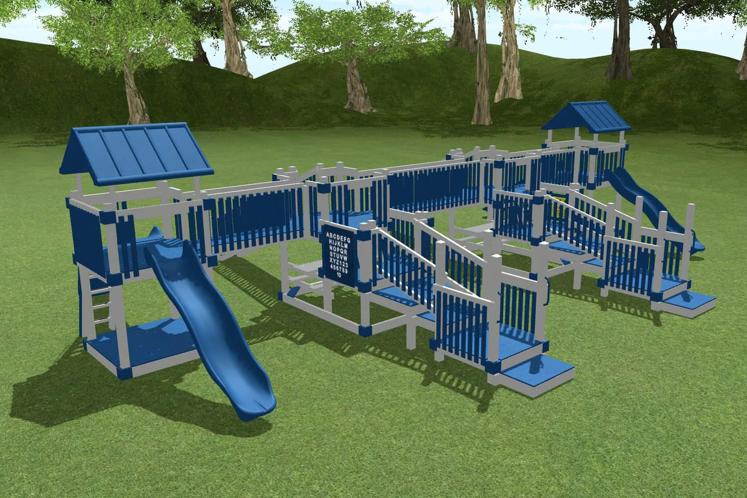 Playaneer Palace Commercial Playground for Sale Amish Direct Playsets