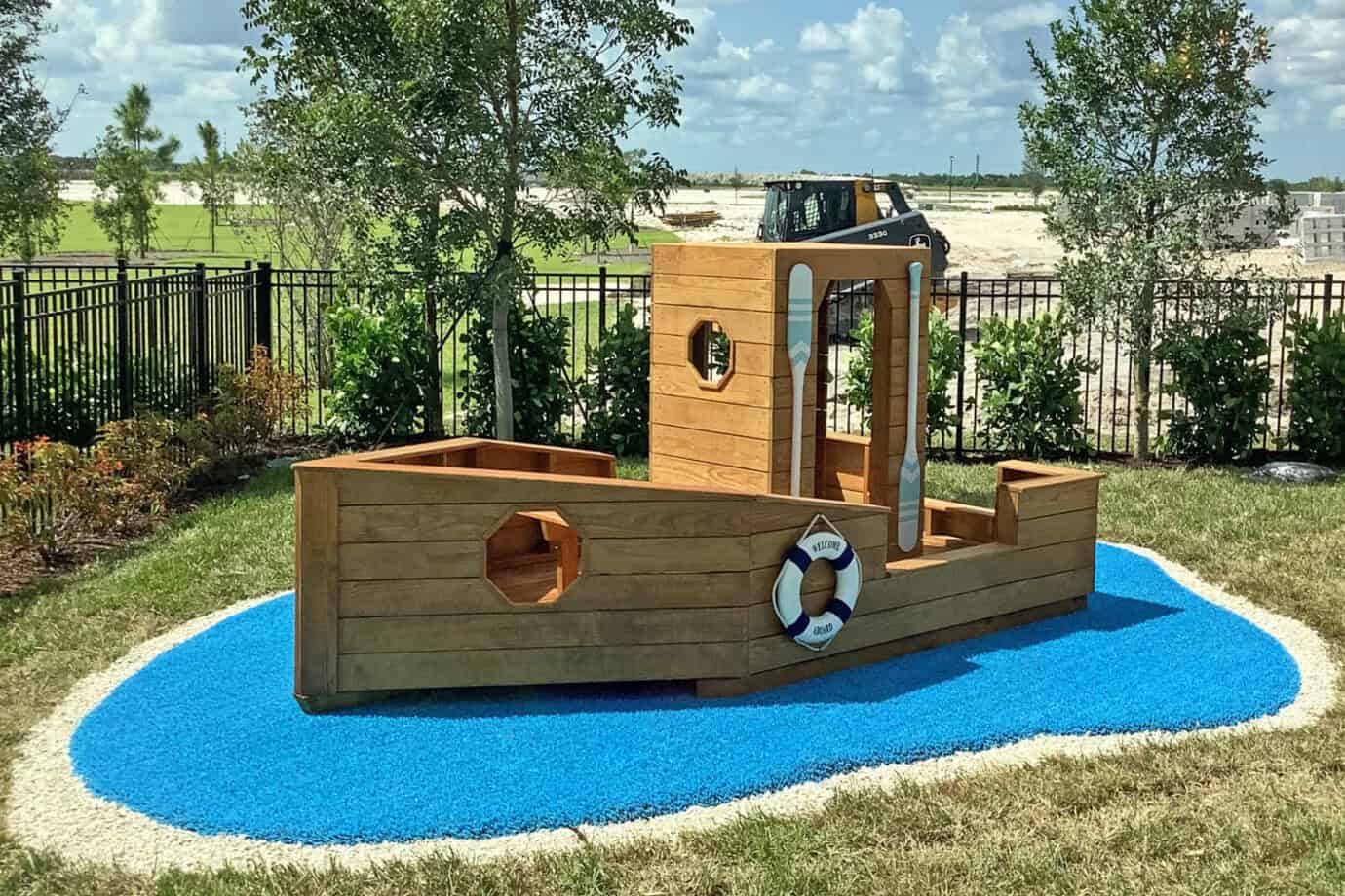 Wood Sandbox Boat Playset for Sale Amish Direct Playsets