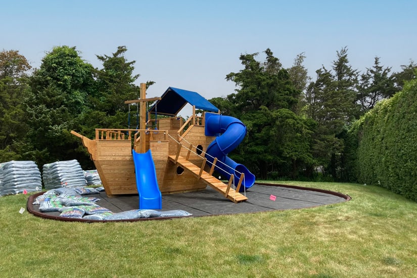 boat playset Installation