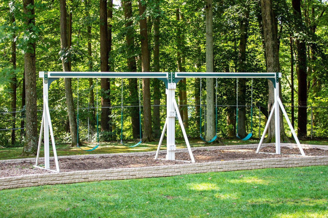 Commercial Vinyl Swing Frame for Sale Amish Direct Playsets