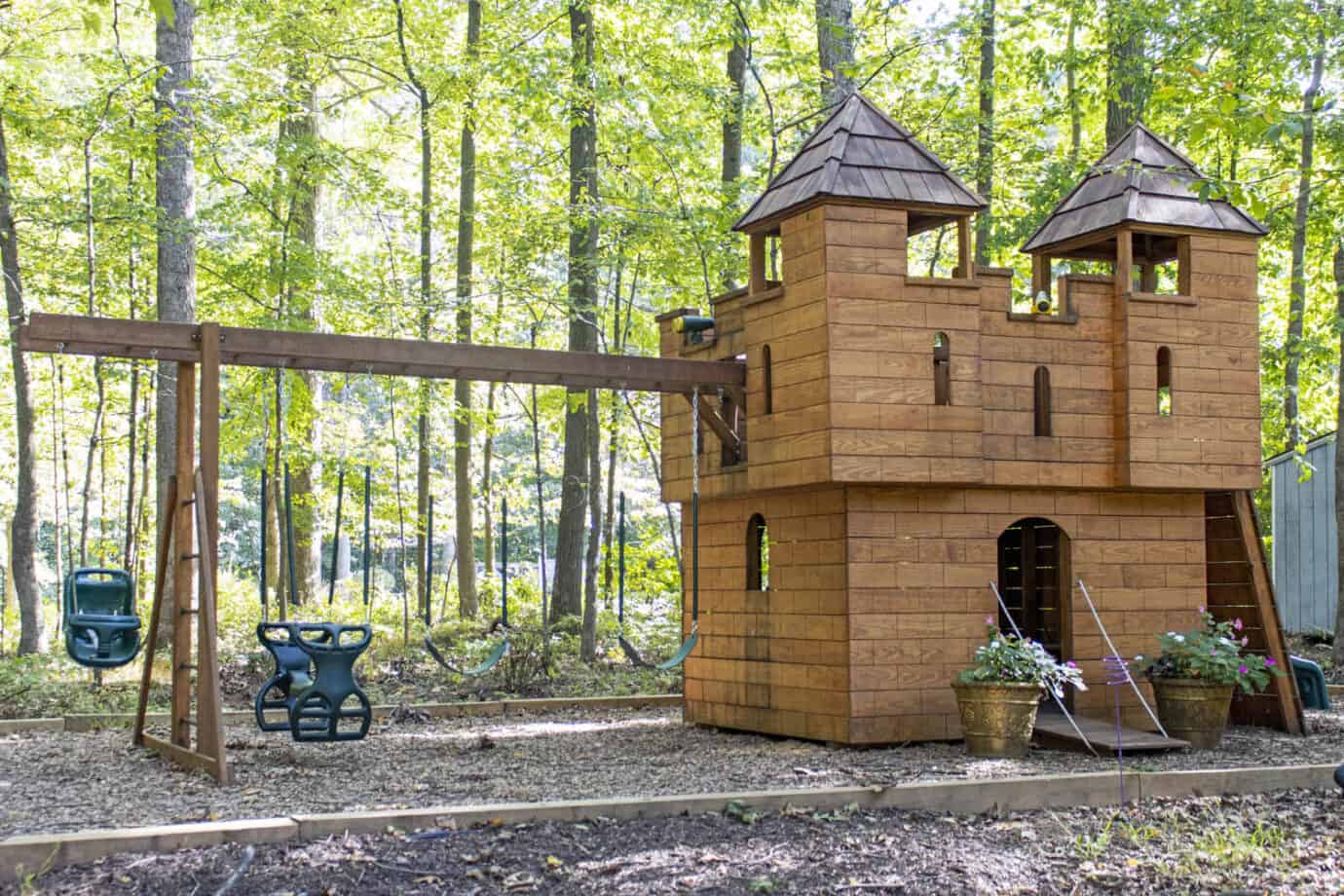 Medium Charlotte Castle Playset for Sale Amish Direct Playsets