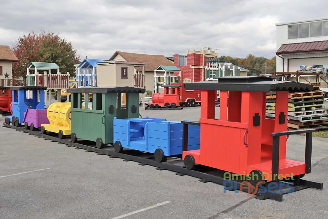 Model 1000 Poly Train Playset for Sale Amish Direct Playsets
