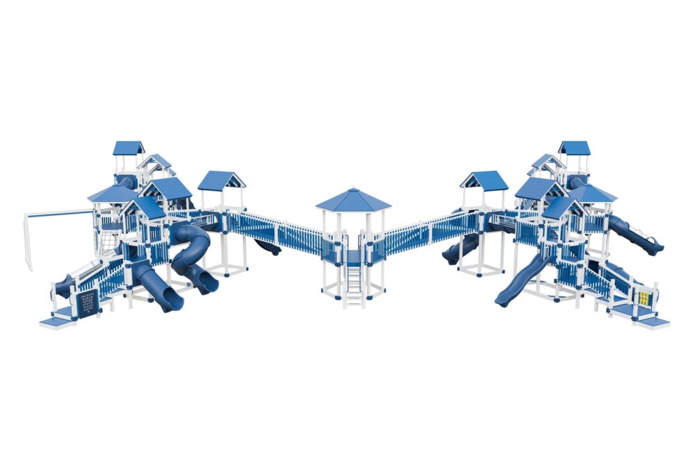 Mighty Adventure White & Blue Back