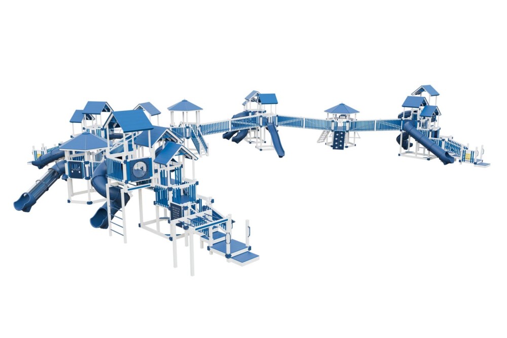 Mighty Adventure White & Blue Back Left