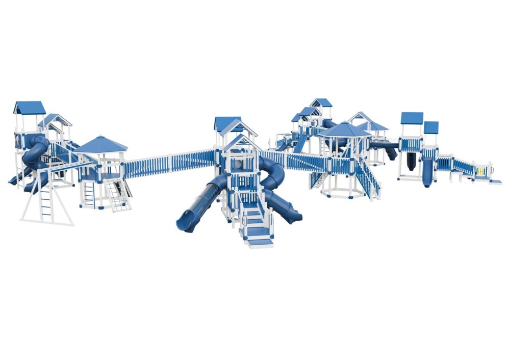 Mighty Adventure White & Blue Front Left