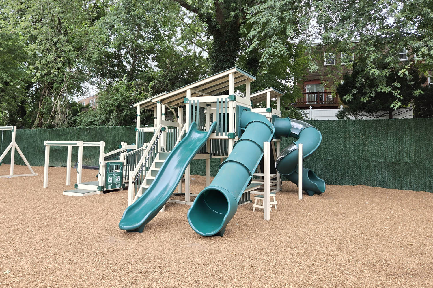 Monty's Mansion with vinyl swing frame